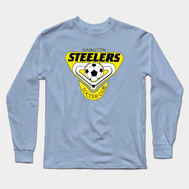 Defunct Hamilton Steelers Canadian Soccer 1992 Long Sleeve T-Shirt by LocalZonly